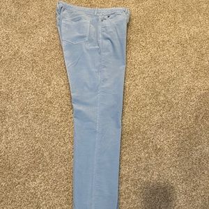 J McLaughlin baby blue "Watson" velvet jean in size 12